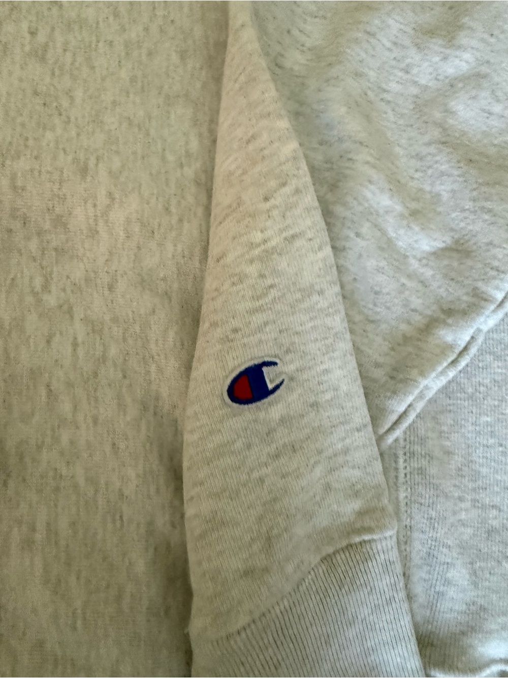 Champion Light Gray Crewneck Sweatshirt with CHARLESTON Chest Print - Picture 3 of 4